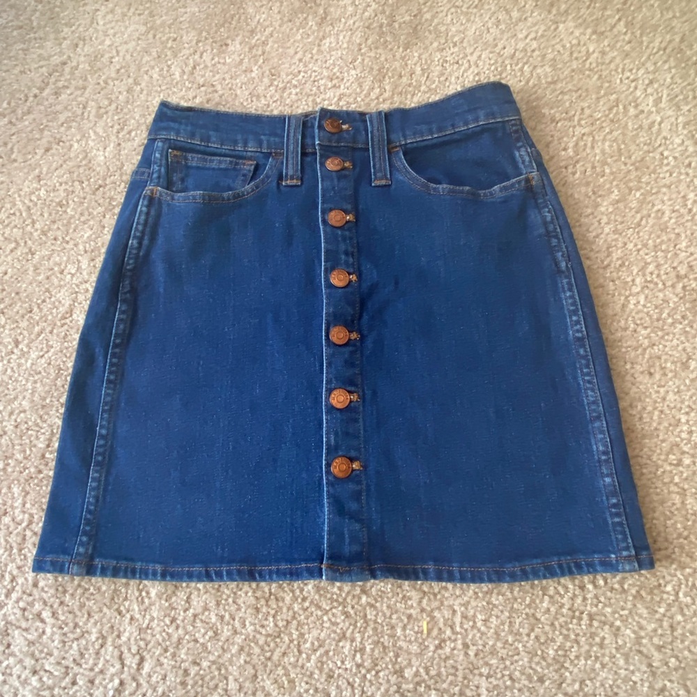 Madewell Denim Straight Mini Skirt Arroyo Wash size 25